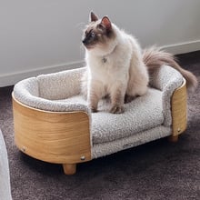 Luna Boucle Pet Bed